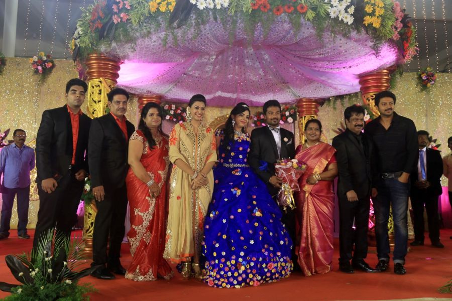 Director R Pandiarajan Son Prithvirajan Wedding Reception Stills (12)