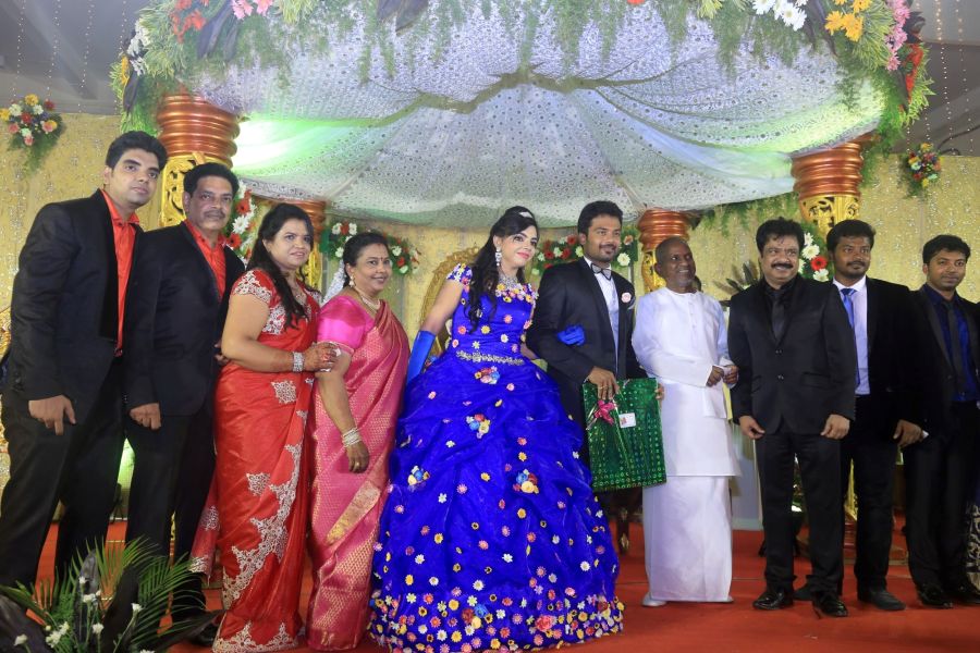 Director R Pandiarajan Son Prithvirajan Wedding Reception Stills (13)
