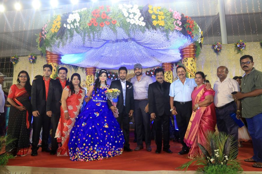 Director R Pandiarajan Son Prithvirajan Wedding Reception Stills (15)