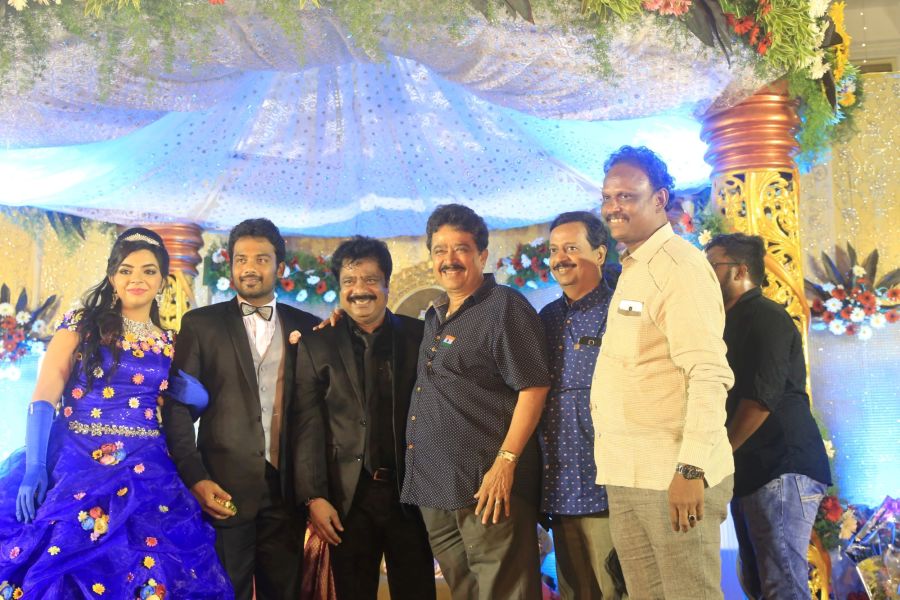 Director R Pandiarajan Son Prithvirajan Wedding Reception Stills (20)