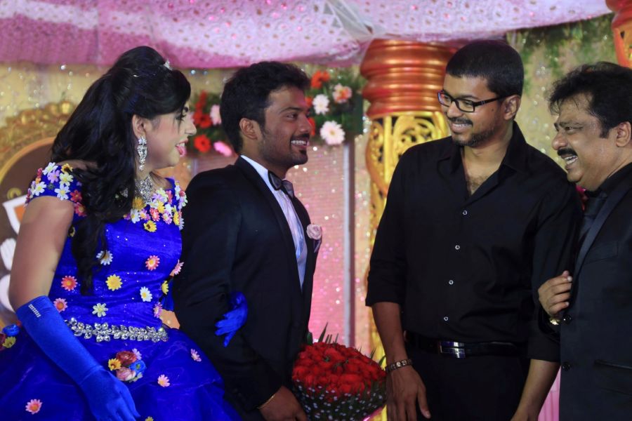Director R Pandiarajan Son Prithvirajan Wedding Reception Stills (6)
