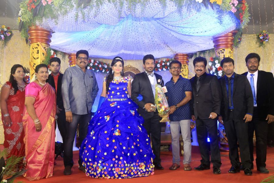 Director R Pandiarajan Son Prithvirajan Wedding Reception Stills (8)