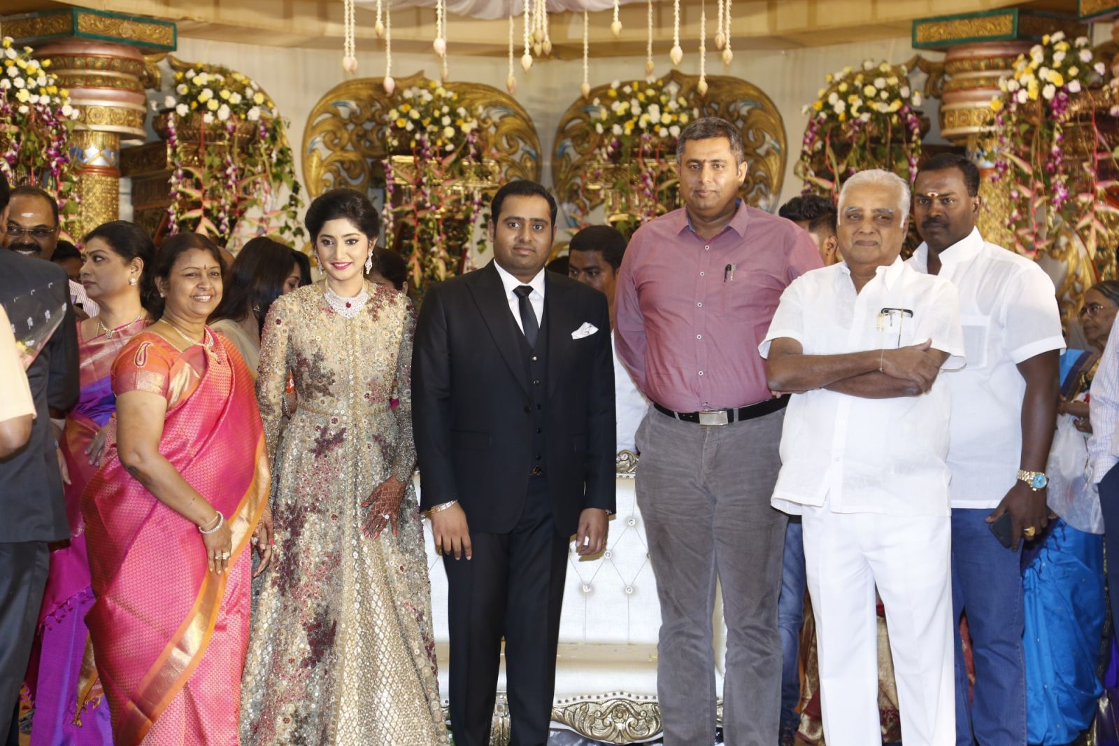 Producer Abinesh Elangovan - Nandhini Wedding Reception Stills (32)