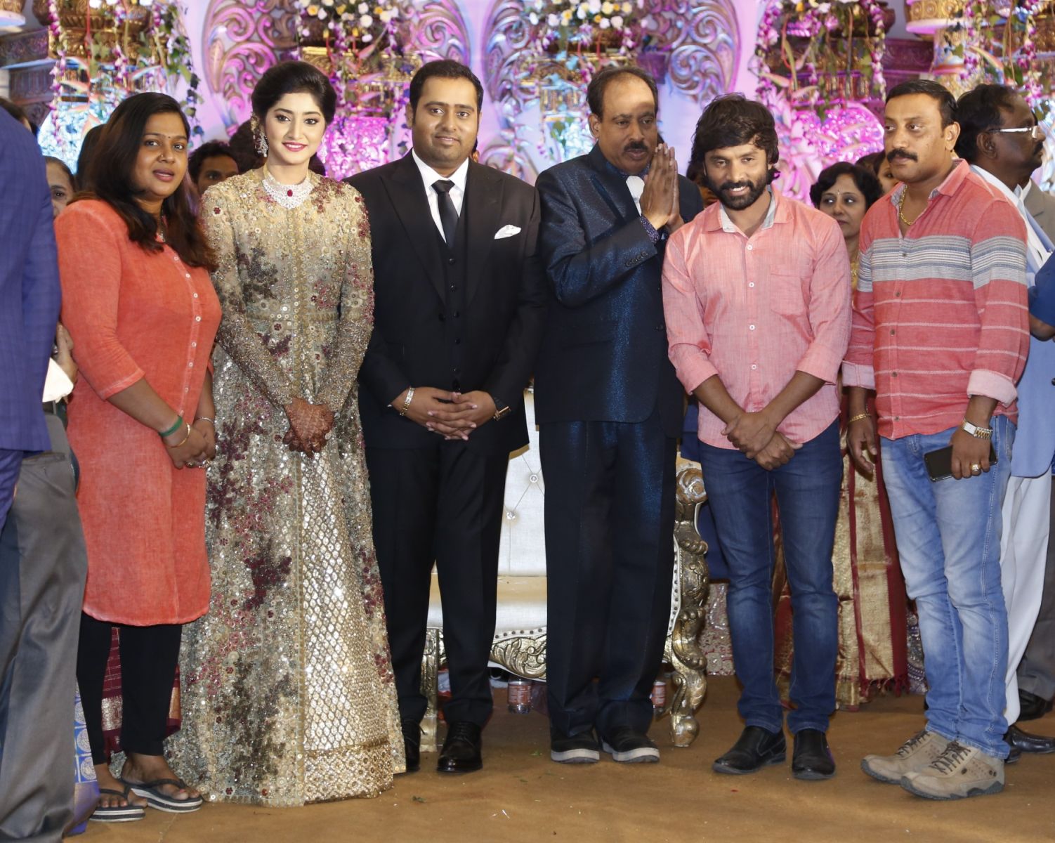 Producer Abinesh Elangovan - Nandhini Wedding Reception Stills (69)